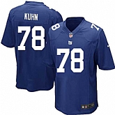 Nike Men & Women & Youth Giants #78 Huhn Blue Team Color Game Jersey,baseball caps,new era cap wholesale,wholesale hats